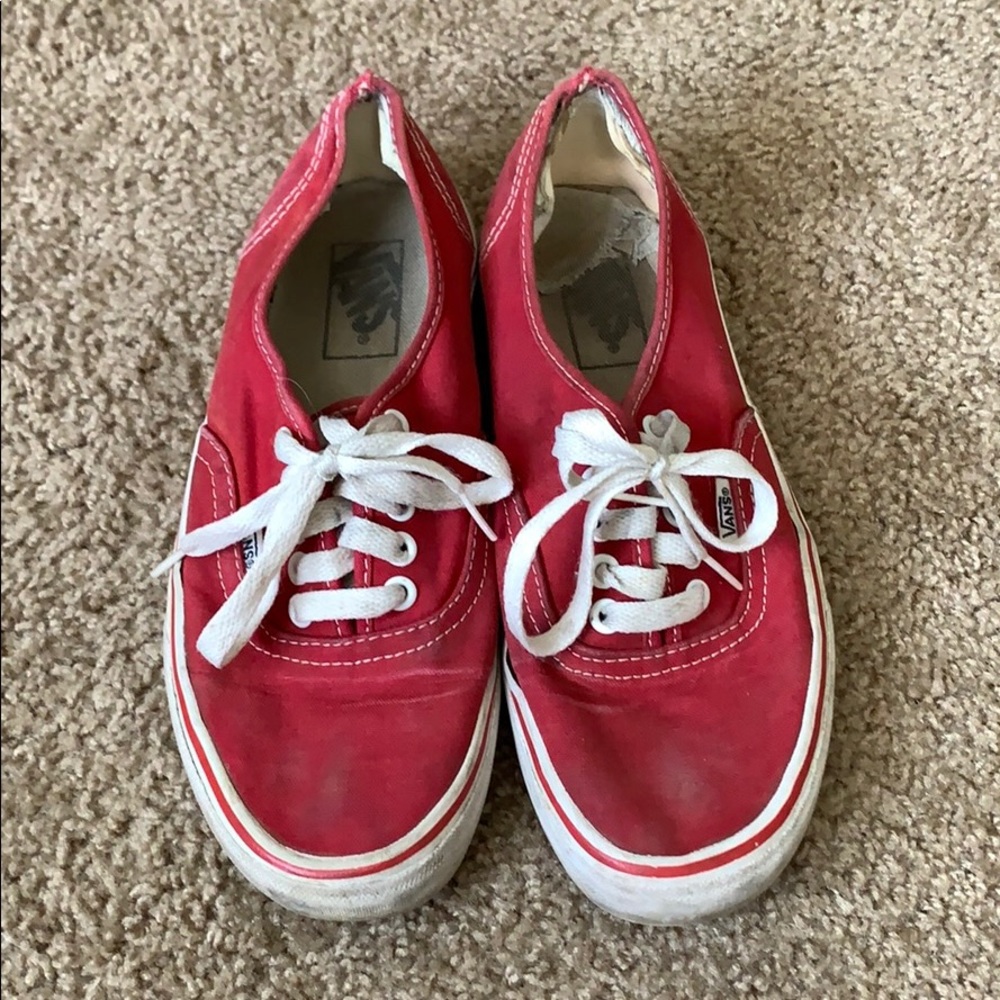 Red Vans Shoes